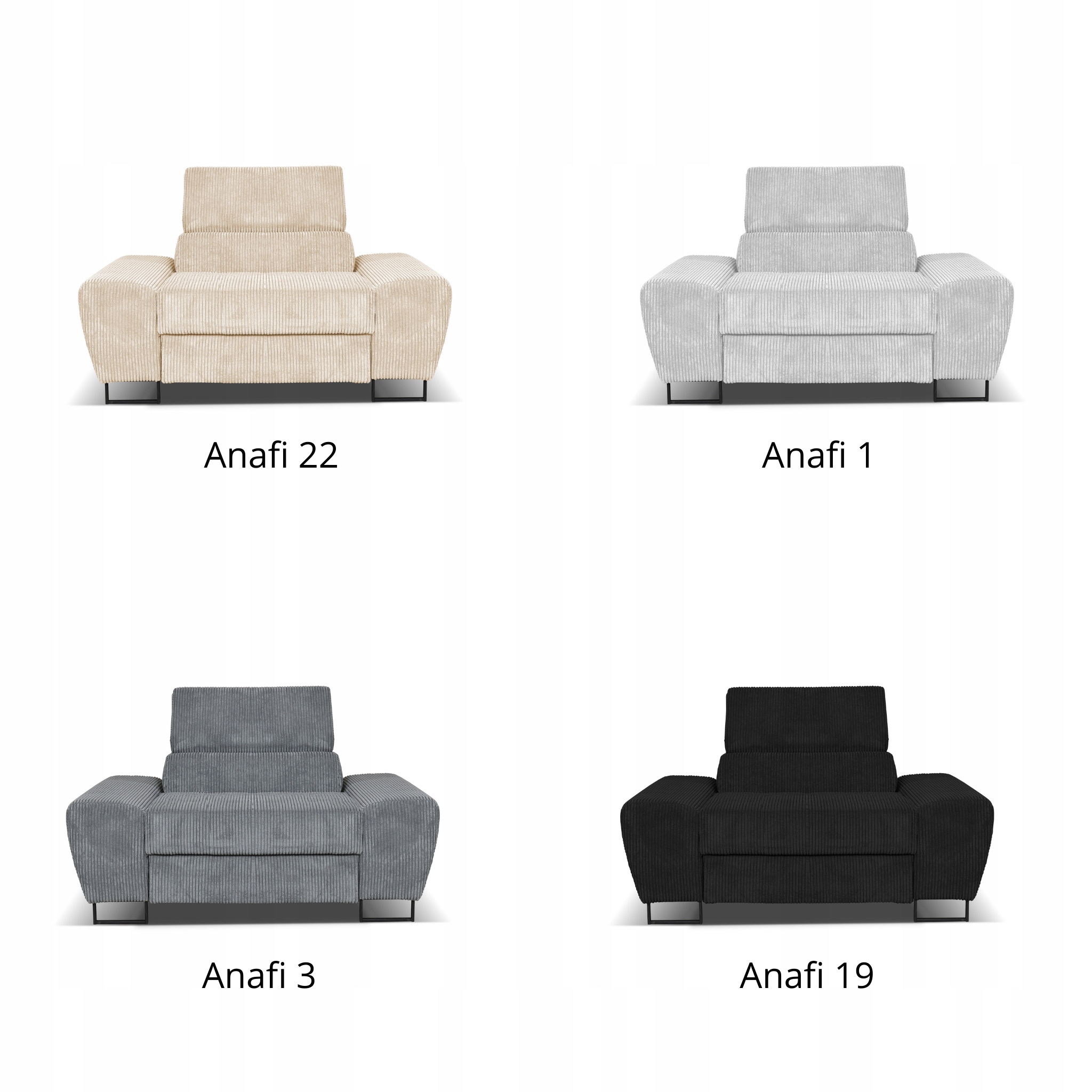 Zestaw mebli wypoczynkowych salonu Savio Sofa 2os fotele brąz