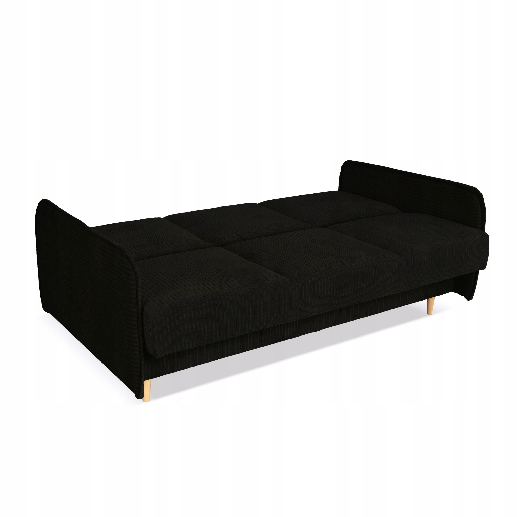 Kanapa sofa Alvo rozkładana wersalka funkcja spania pojemnik Family czarna