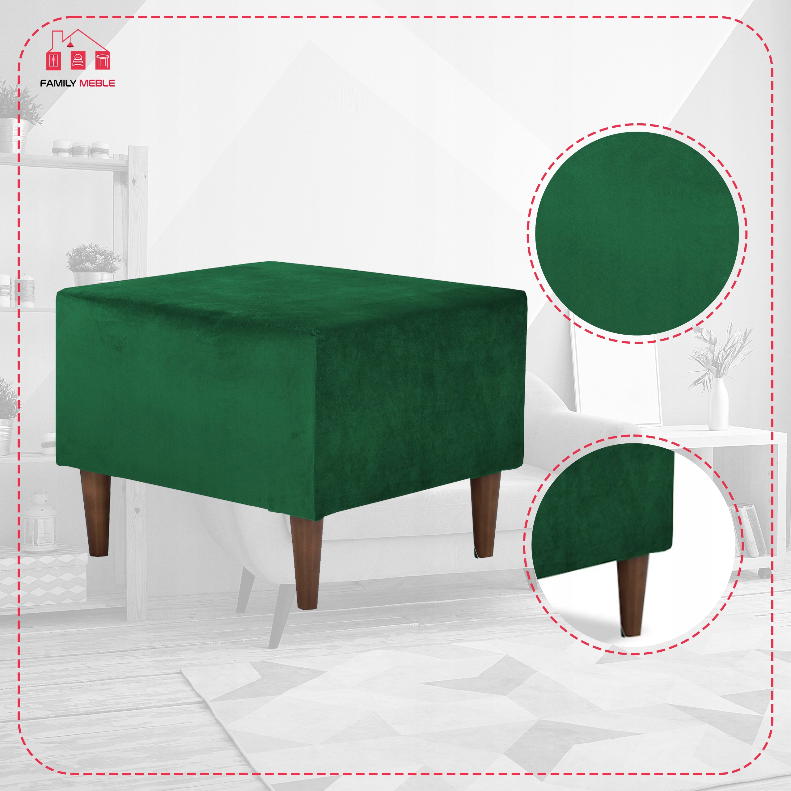 Pufa puf podnóżek siedzisko Ari