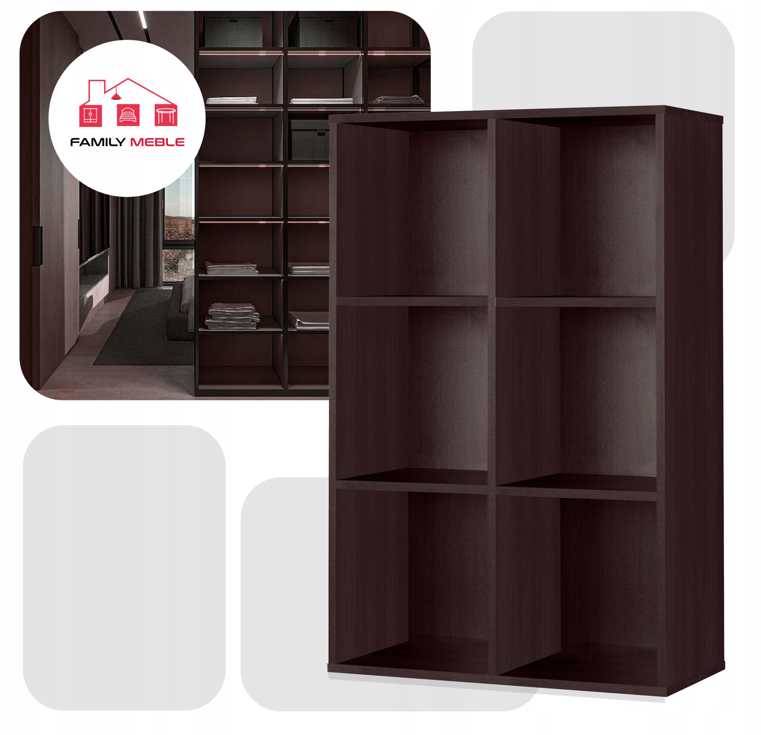 Regał półka organizer pojemnik stojak na płyty winylowe segregatory Cubo 5