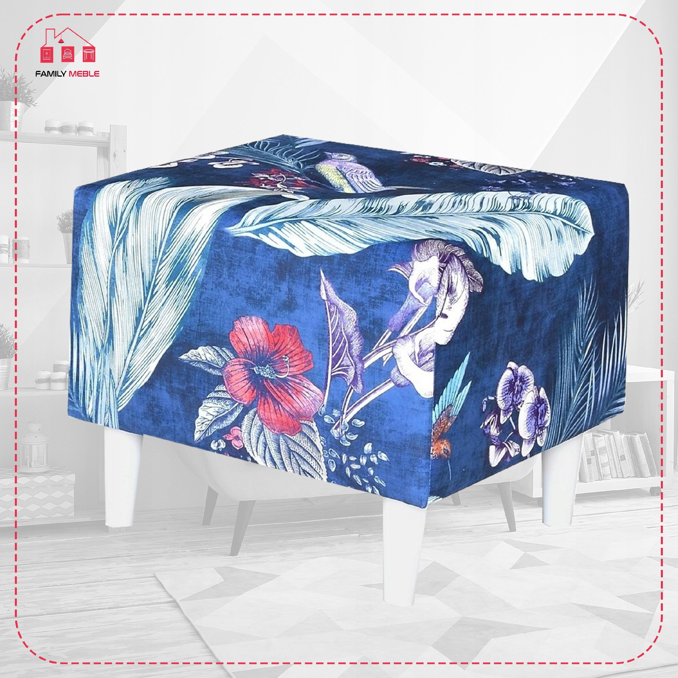 Pufa puf podnóżek siedzisko Ari Print