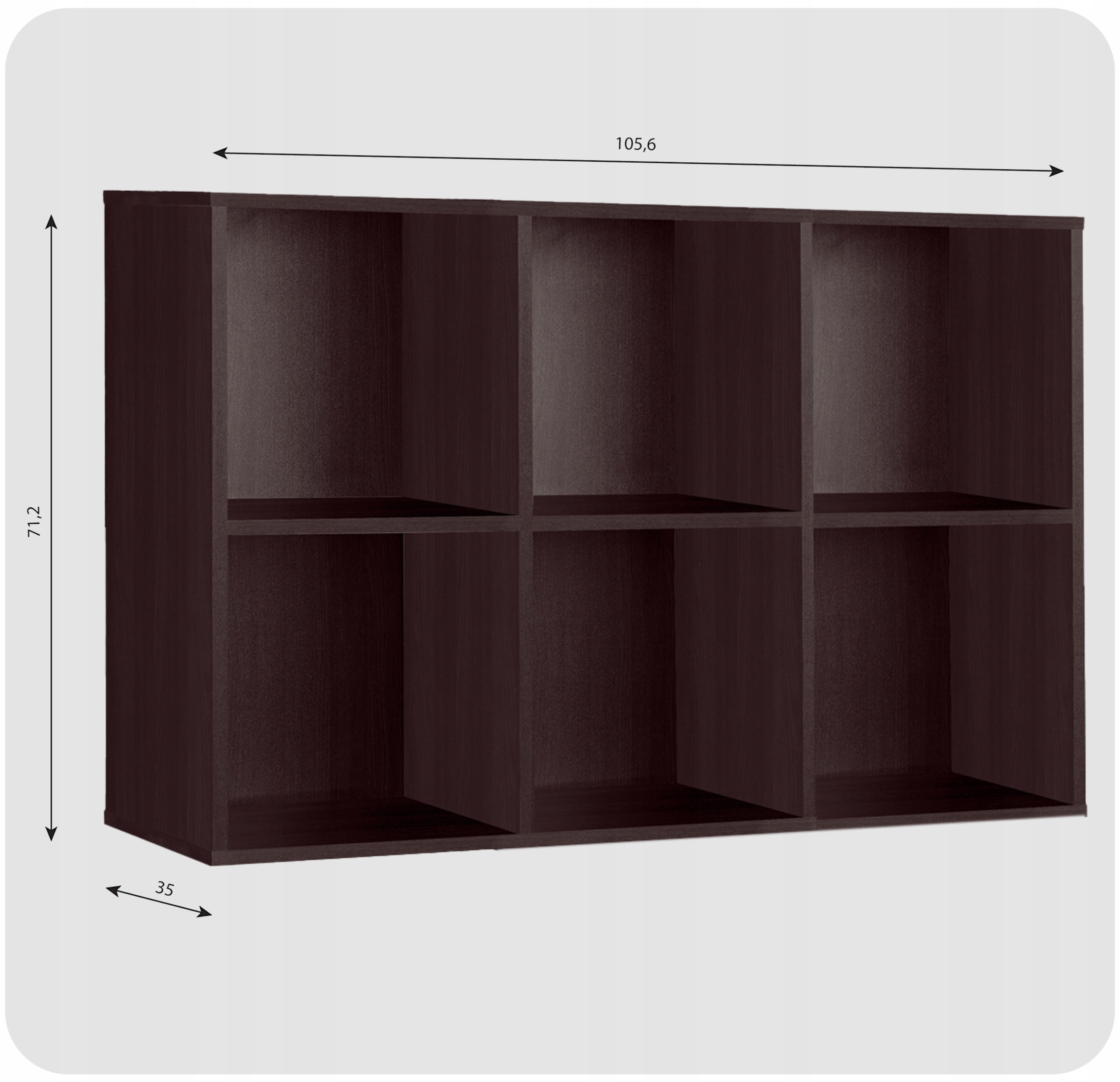 Regał półka organizer pojemnik stojak na płyty winylowe segregatory Cubo 5