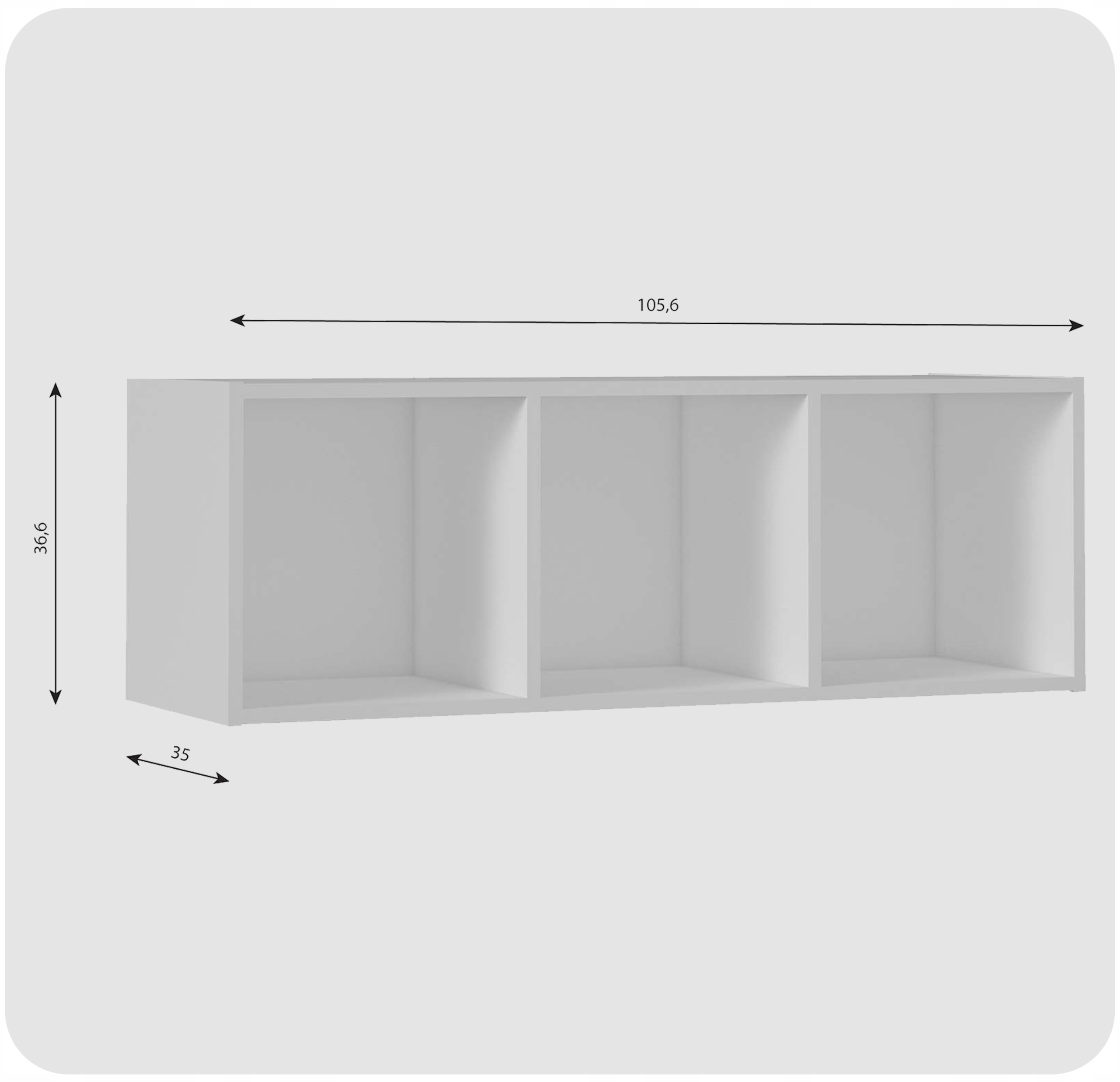 Regał półka organizer pojemnik stojak na płyty winylowe segregatory Cubo 3