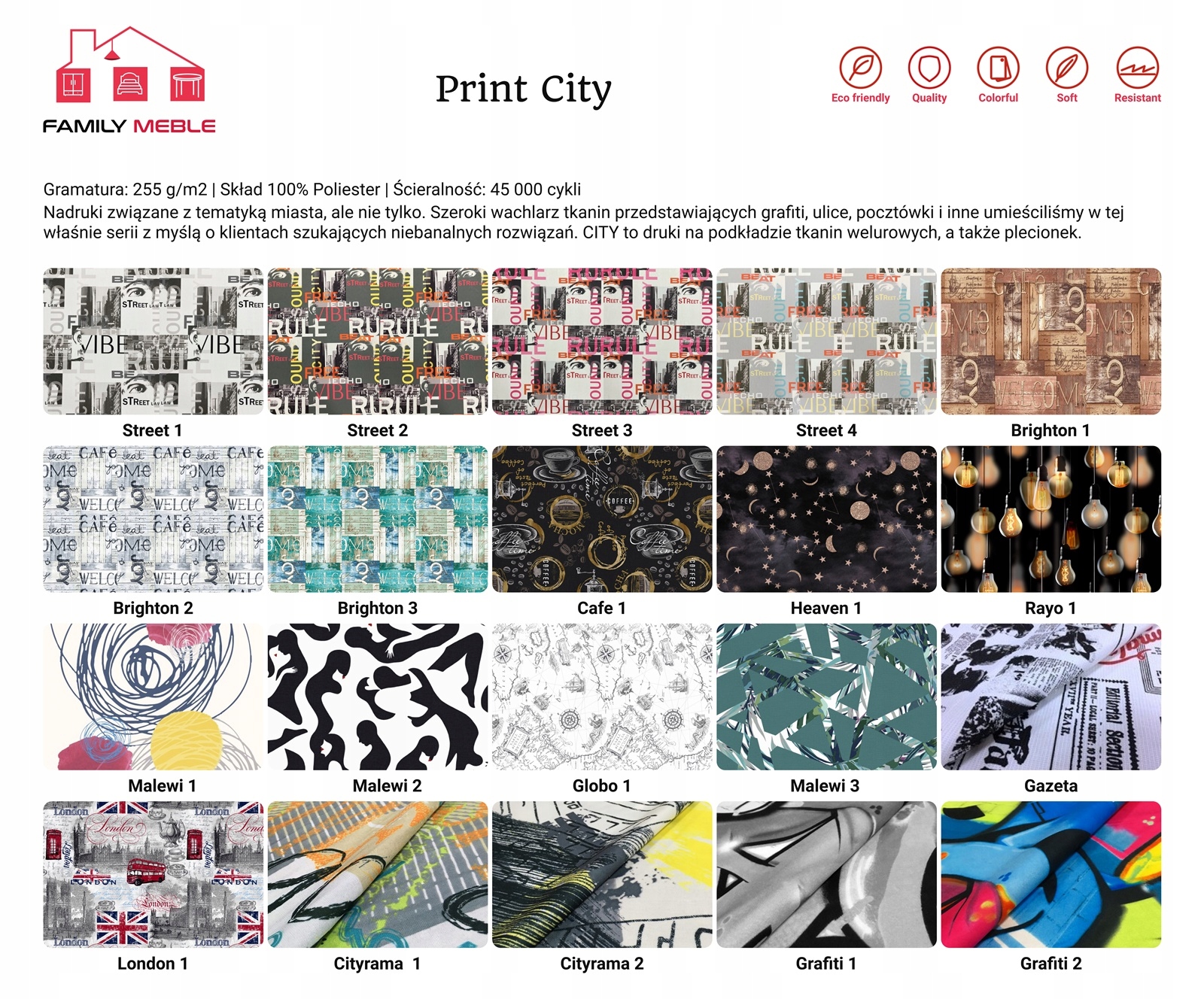 Fotel uszak ARI PRINT skandynawski  patchwork czarno biały