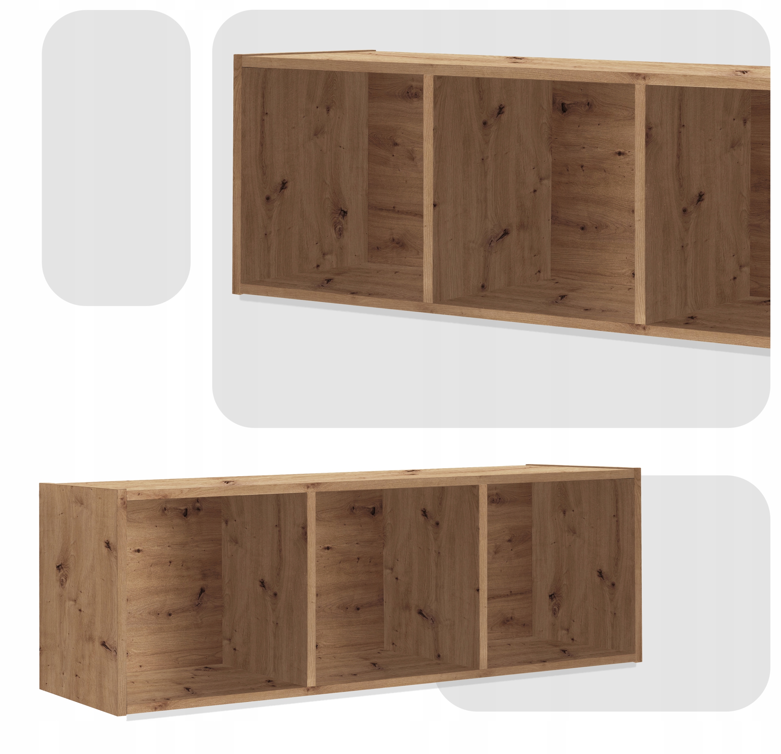 Regał półka organizer pojemnik stojak na płyty winylowe segregatory Cubo 3