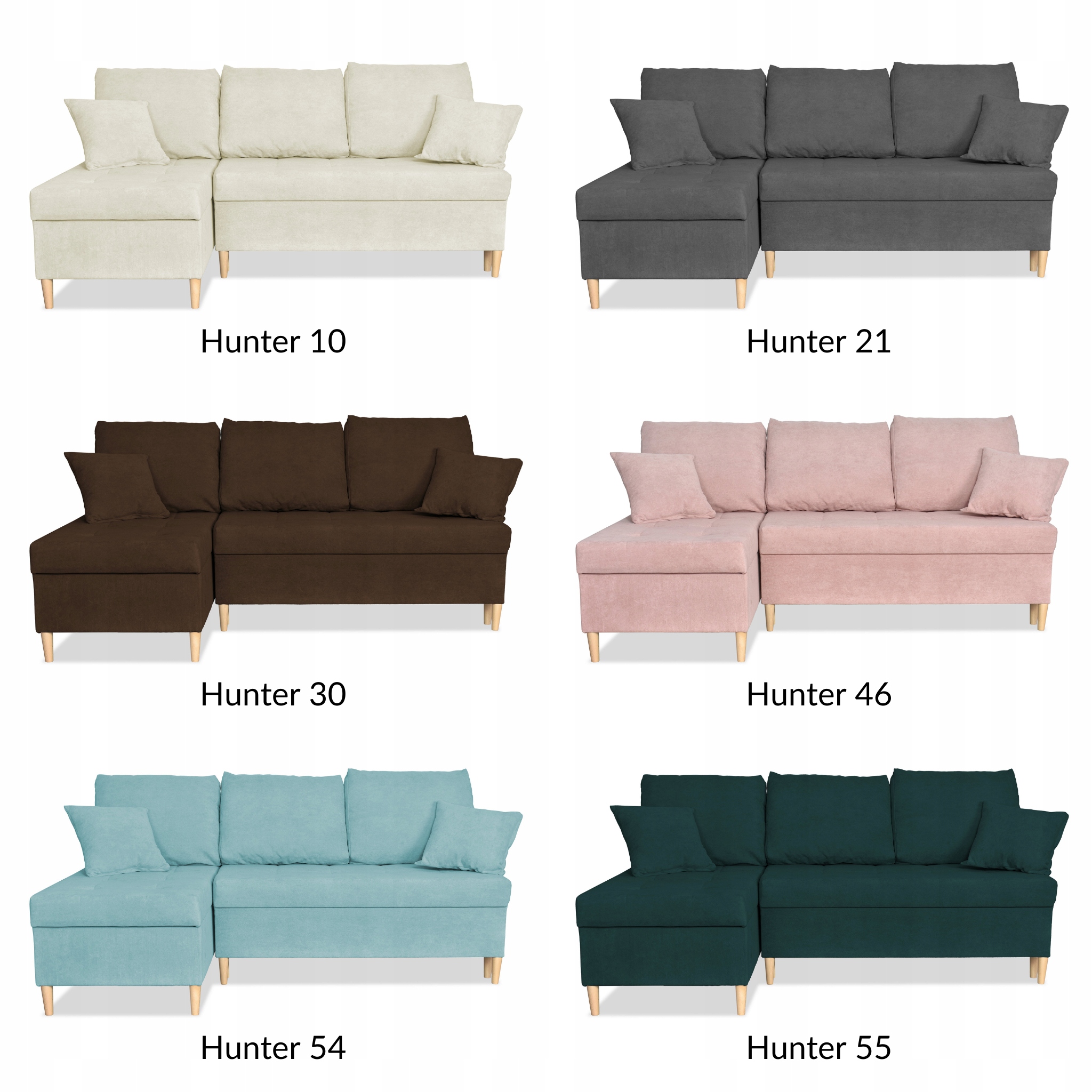 Narożnik Wigo rozkładany z funkcją spania  welur beżowy