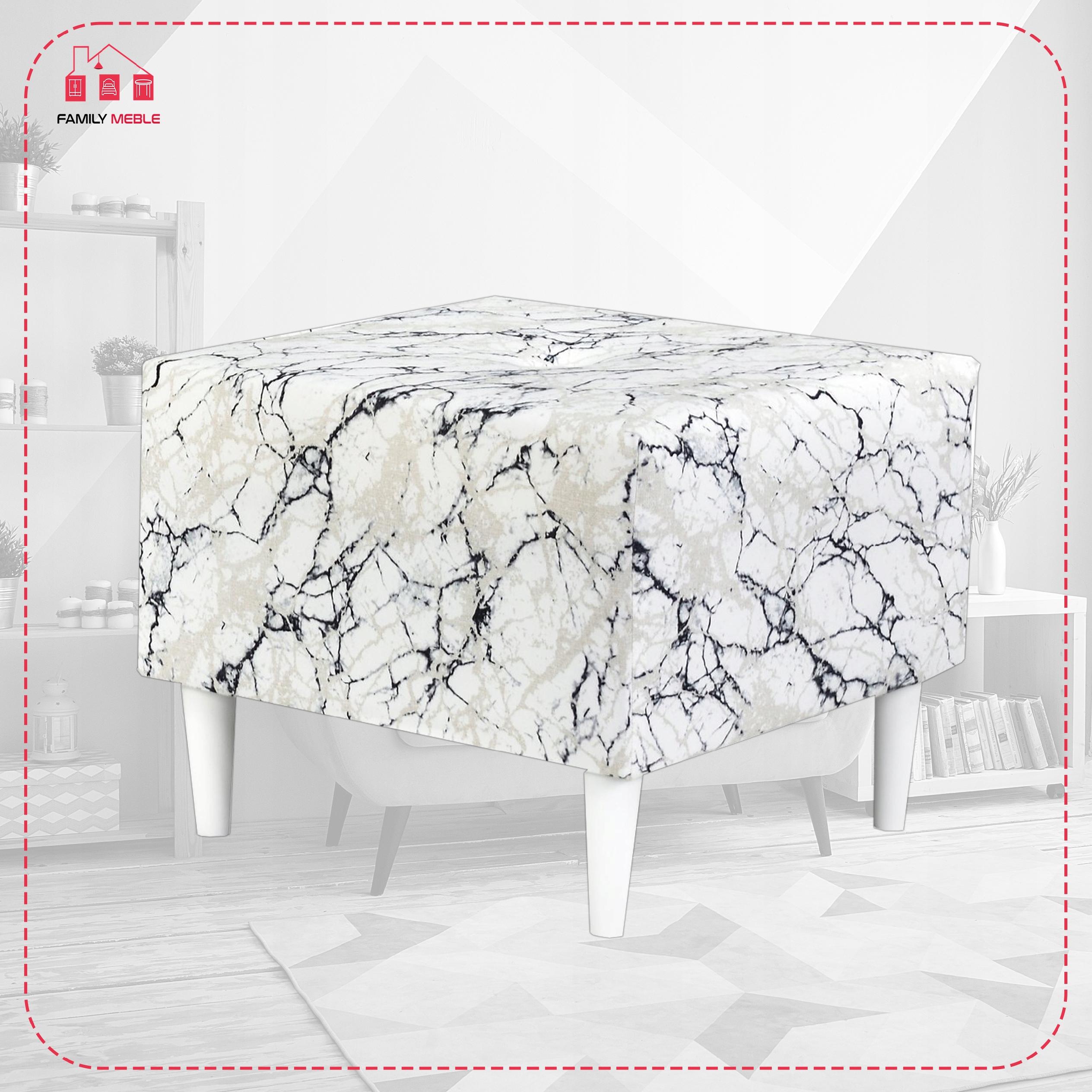 Pufa puf podnóżek siedzisko Ari Print