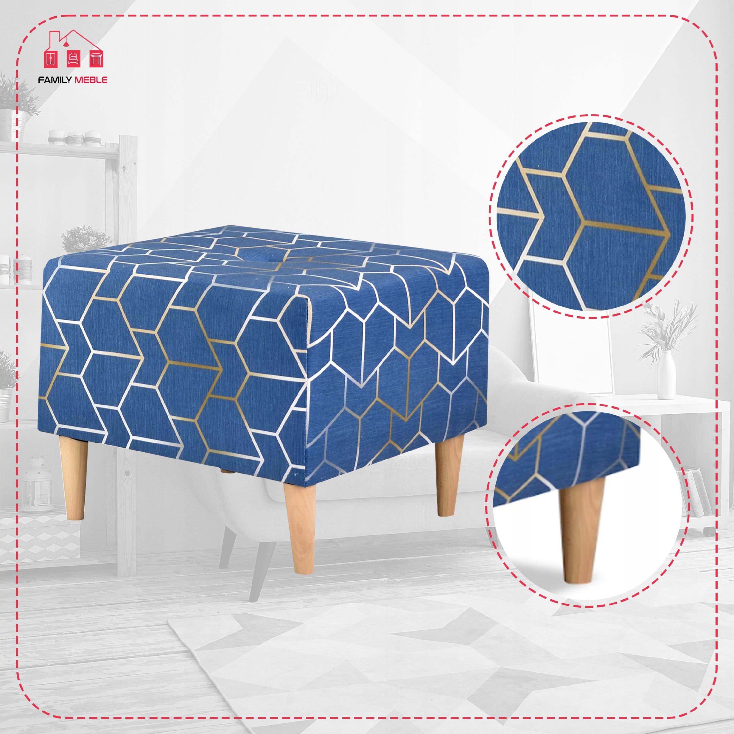 Pufa puf podnóżek siedzisko Ari Print