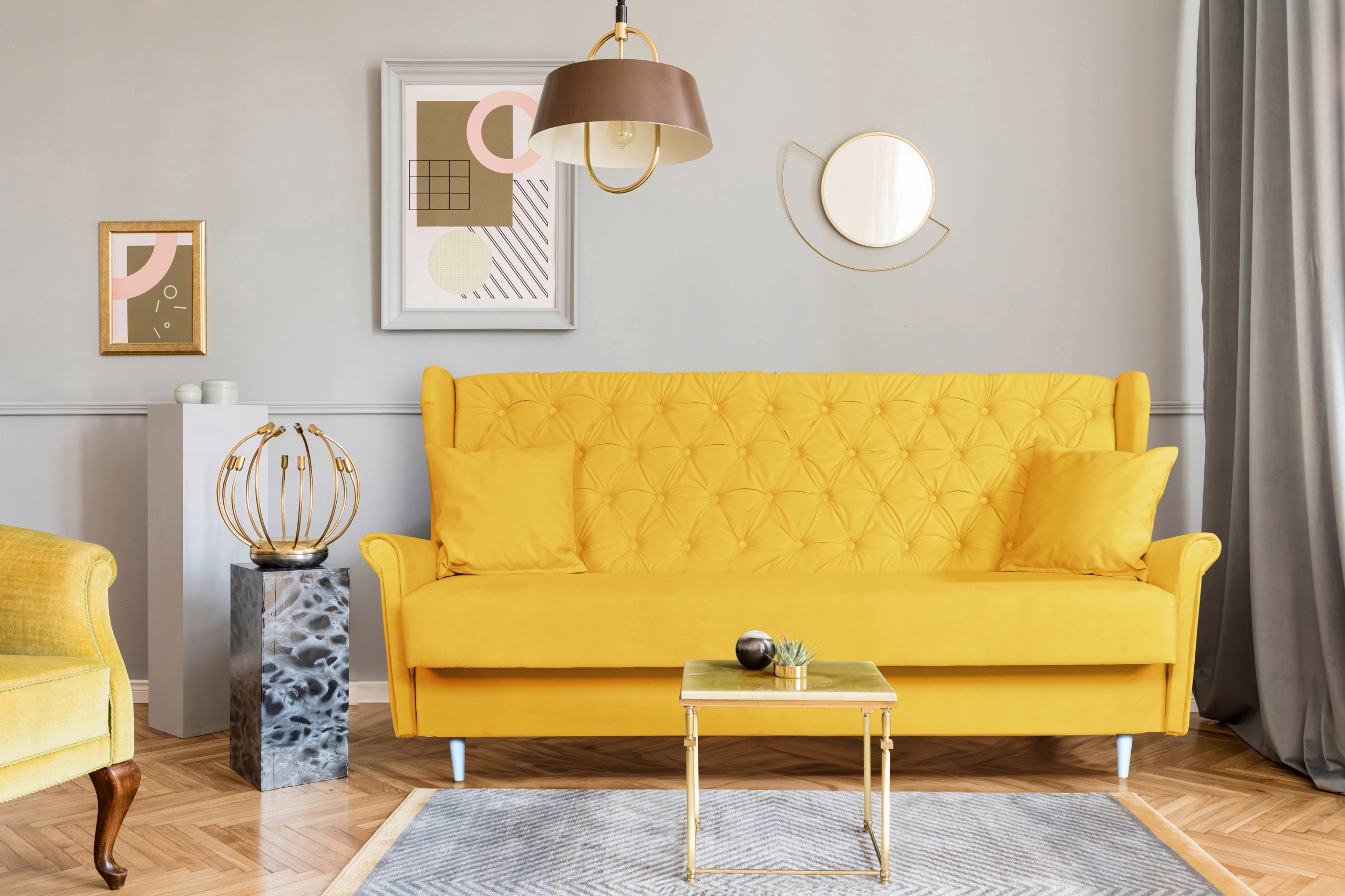 Sofa niebieska błękitna 3 osobowa WERSALKA welurowa uszak GAJA