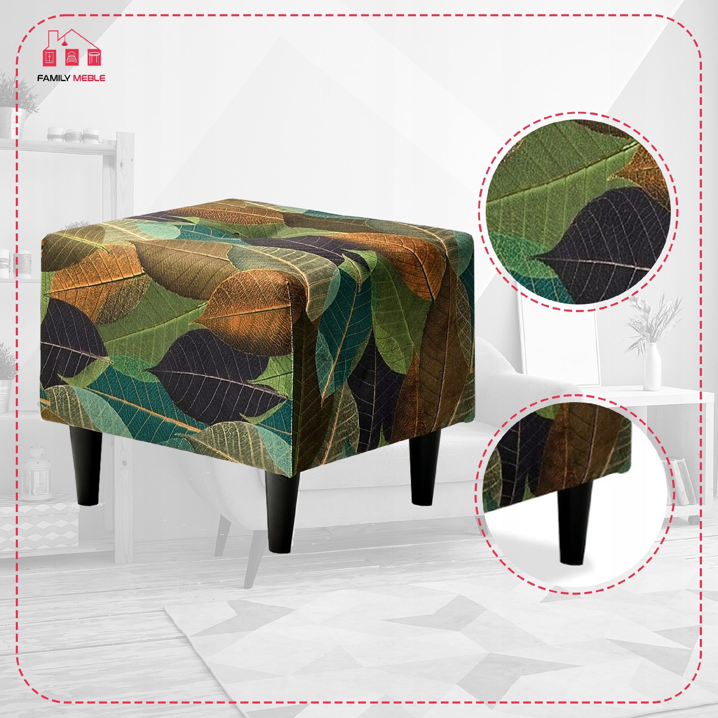 Pufa puf podnóżek siedzisko Ari Print