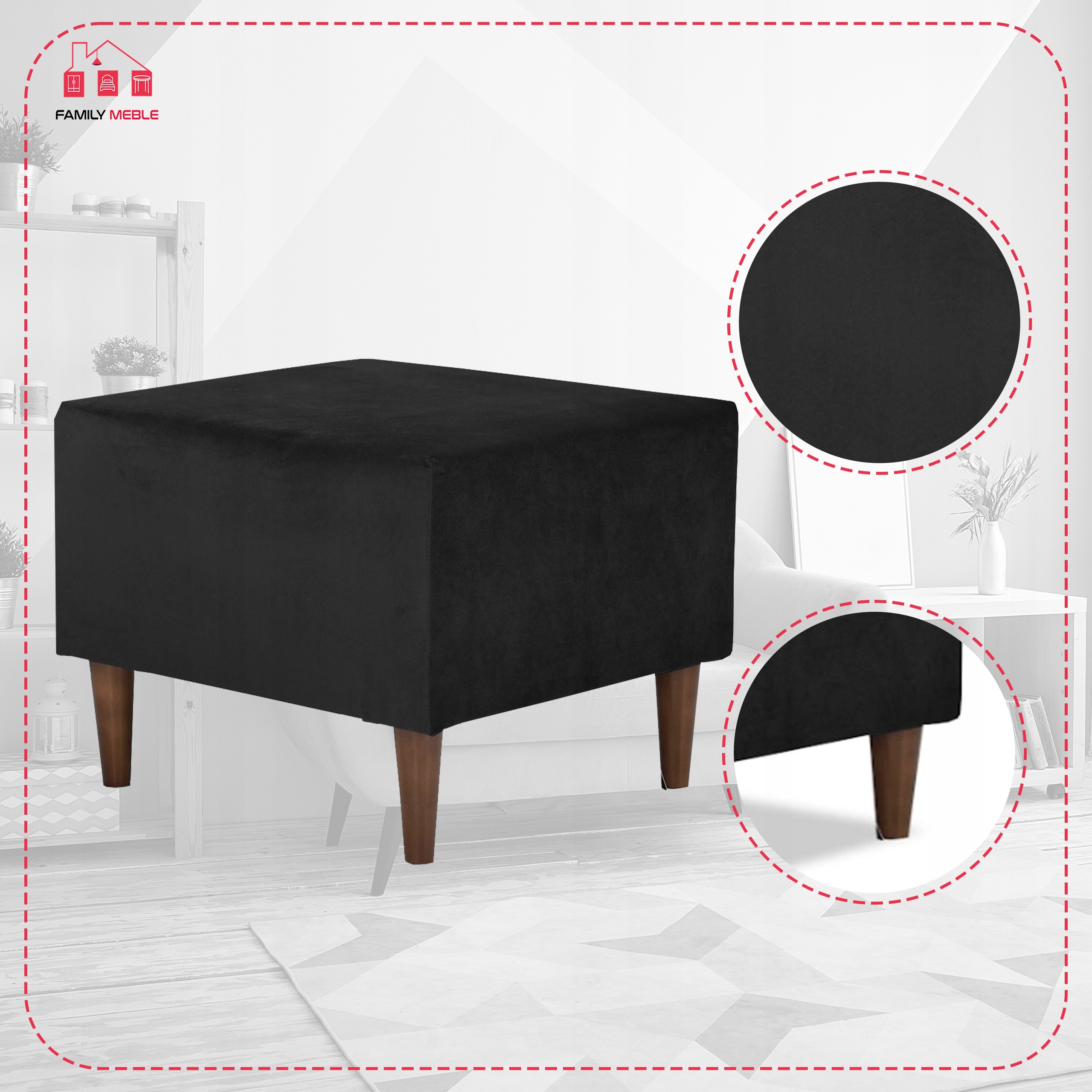 Pufa puf podnóżek siedzisko Ari