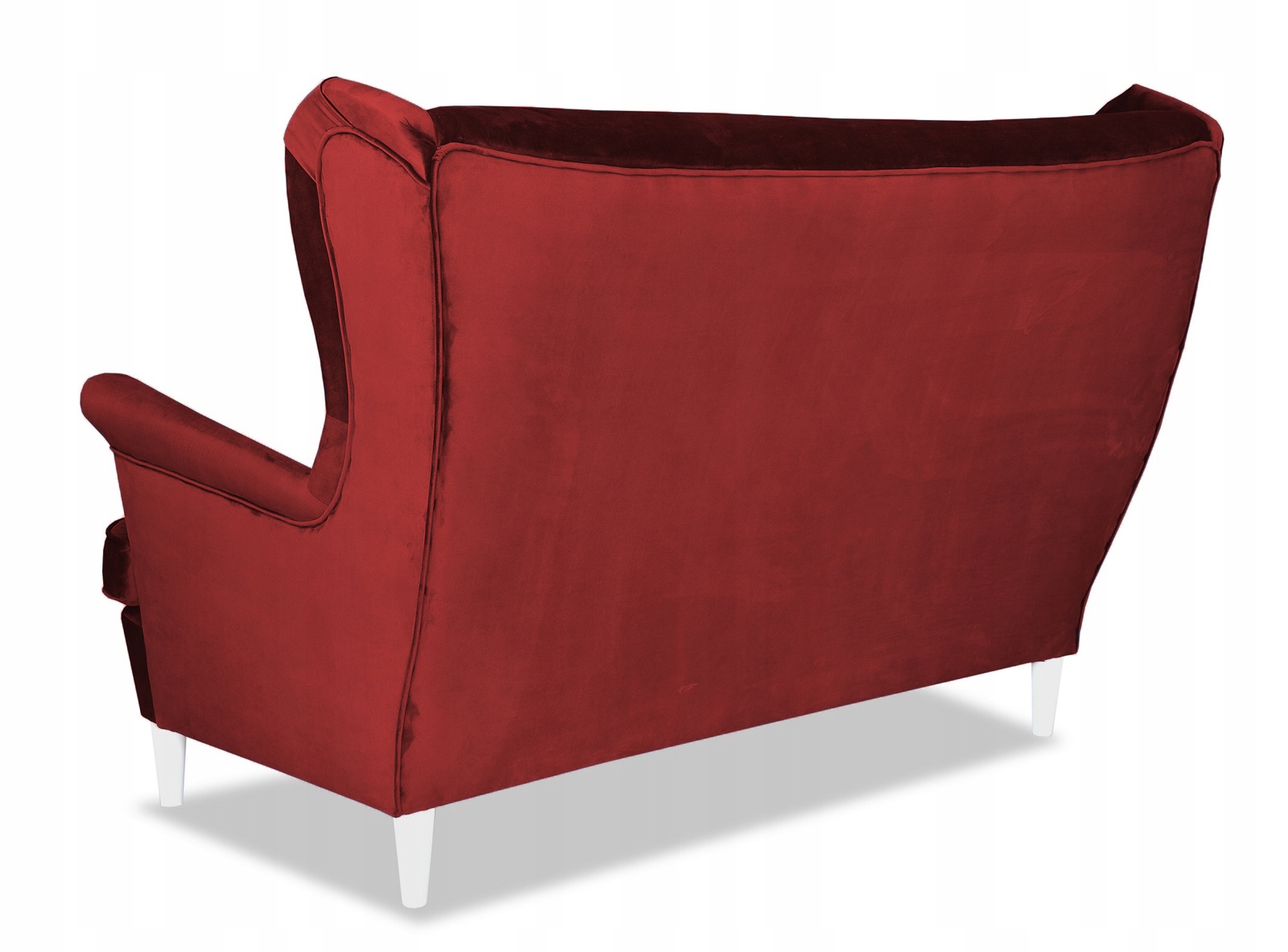 Sofa kanapa uszak Diana skandynawska nie rozkładana  czerwona