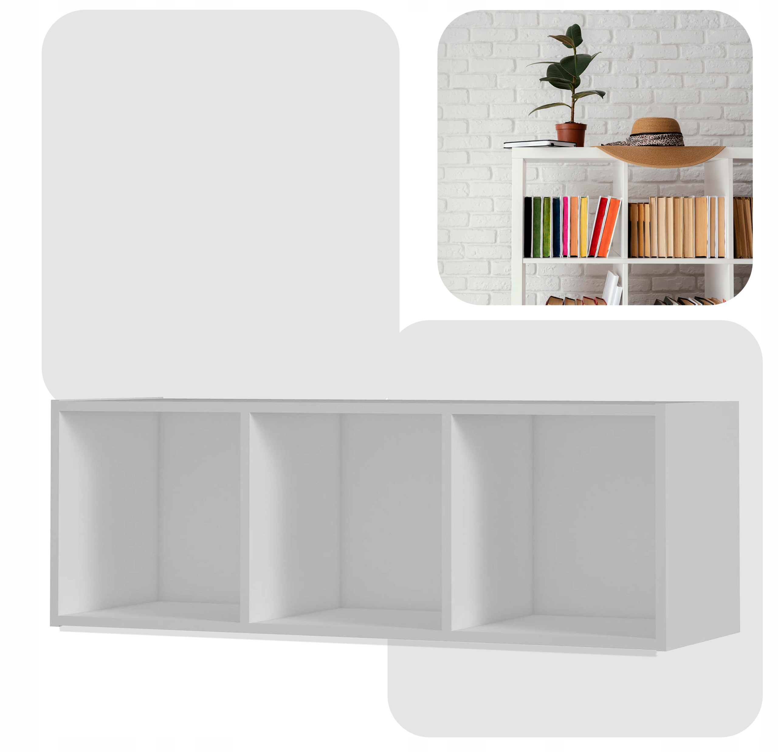 Regał półka organizer pojemnik stojak na płyty winylowe segregatory Cubo 3