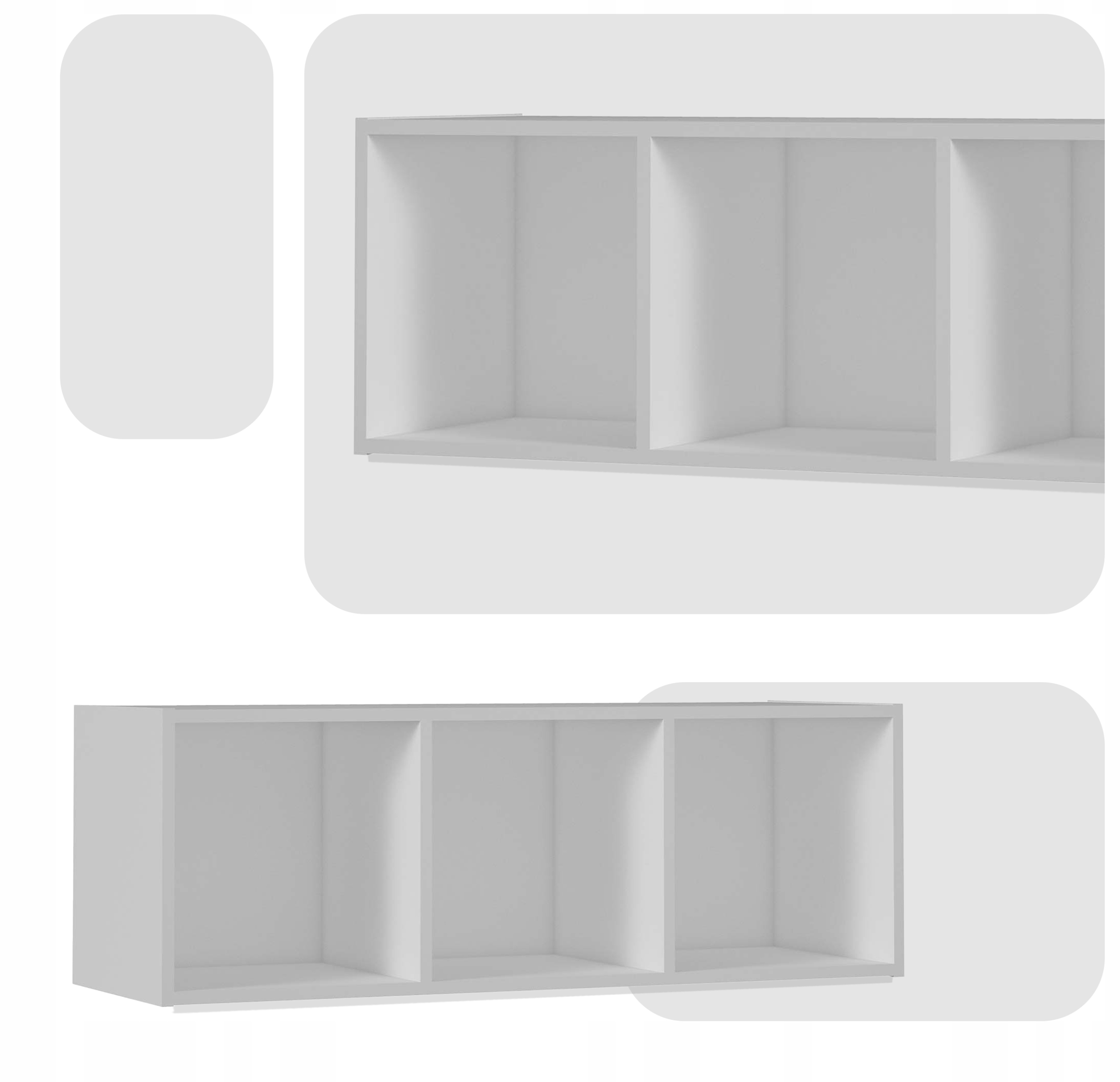 Regał półka organizer pojemnik stojak na płyty winylowe segregatory Cubo 3