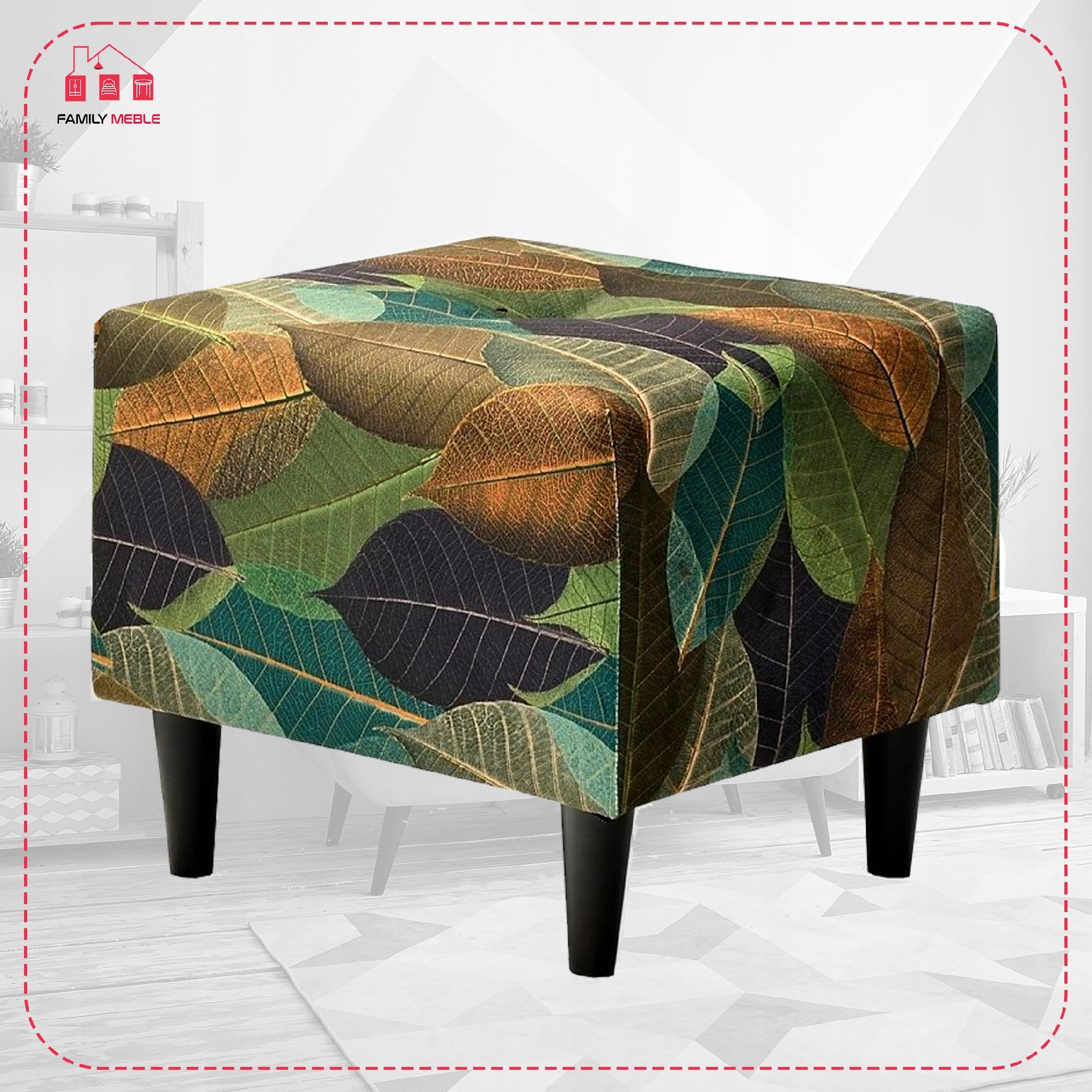 Pufa puf podnóżek siedzisko Ari Print