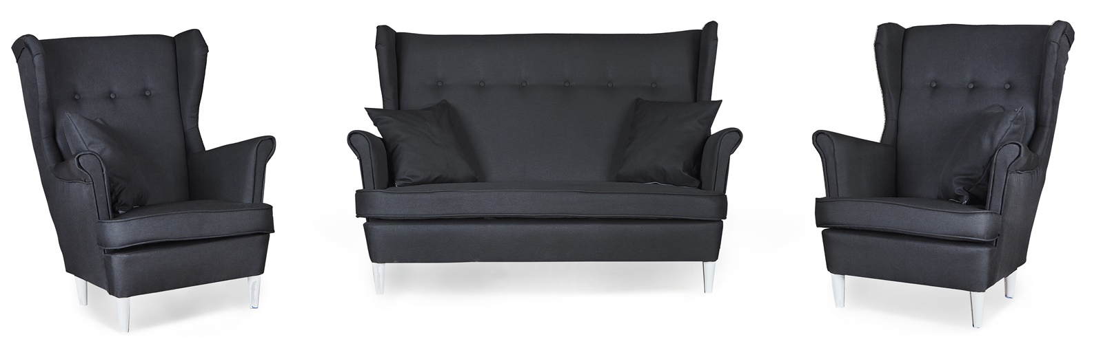 Zestaw wypoczynkowy mebli uszak ARI sofa fotele skandynawskie