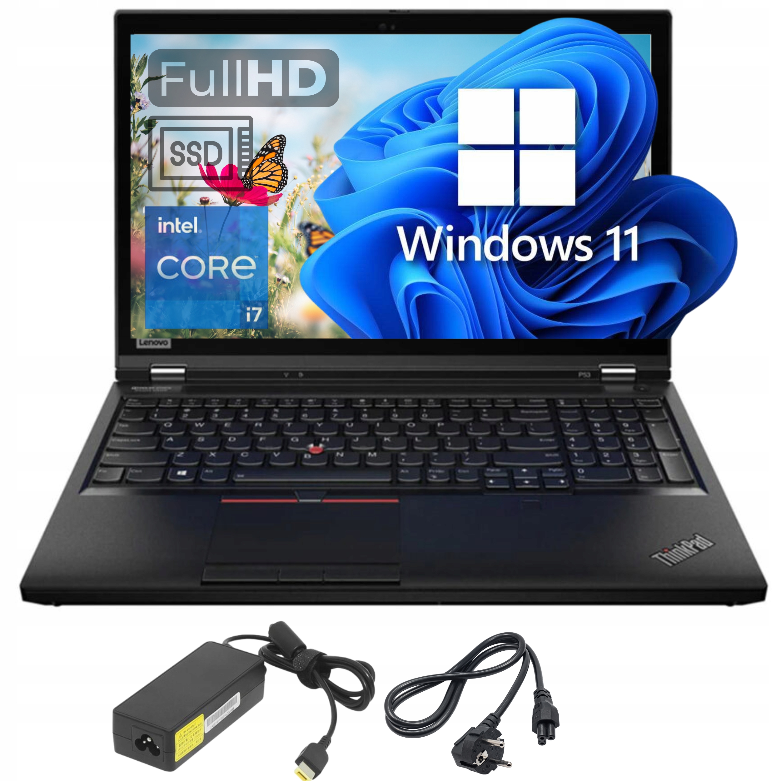stacja robocza Lenovo ThinkPad P53 i7-9850H 6x 2.6GHz 32GB SSD