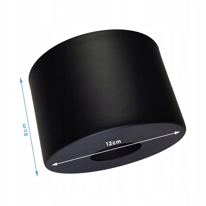 Abajur minimalist si elegant pentru lustre si pendule, E27, 12X8cm, Metal, Negru 2 3ca6150e6a633101649fb900fd6cdd9b