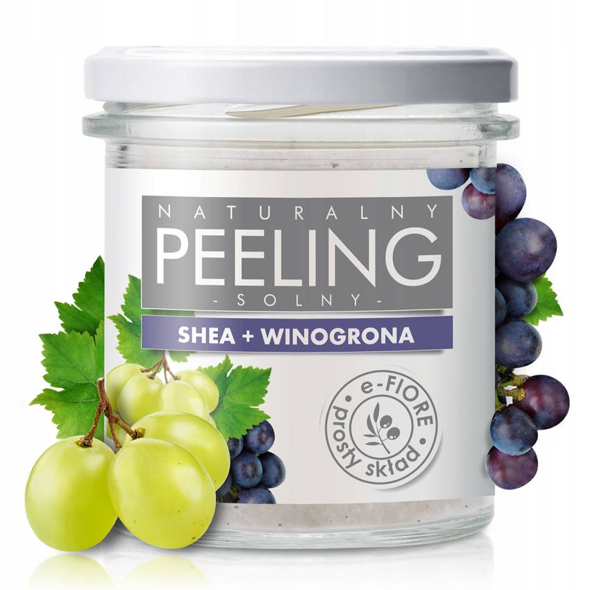 Peeling solny do ciała WINOGRONOWY e-Fiore