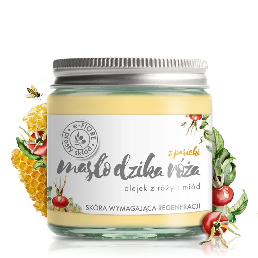 Masło do ciała DZIKA RÓŻA e-Fiore
