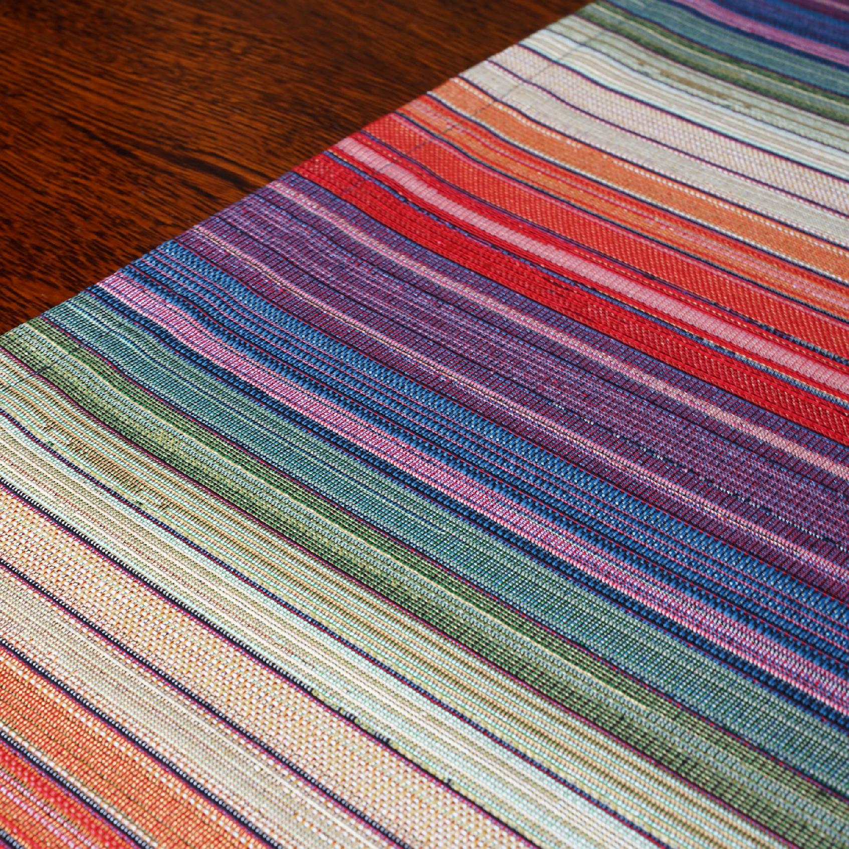 Bieżnik na ławę lub stół kolorowy wzór Tęcza geometryczny gobelin 100cm