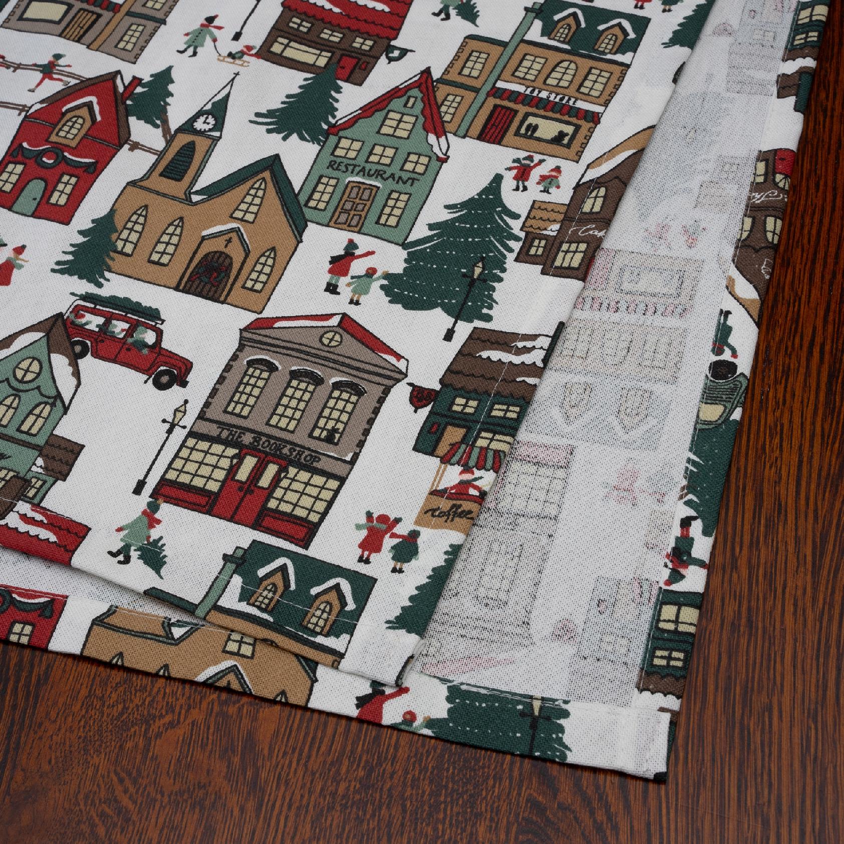 Bieżnik świąteczny 120cm Zimowy Dekoracyjny Ozdobny na stół 1,2m