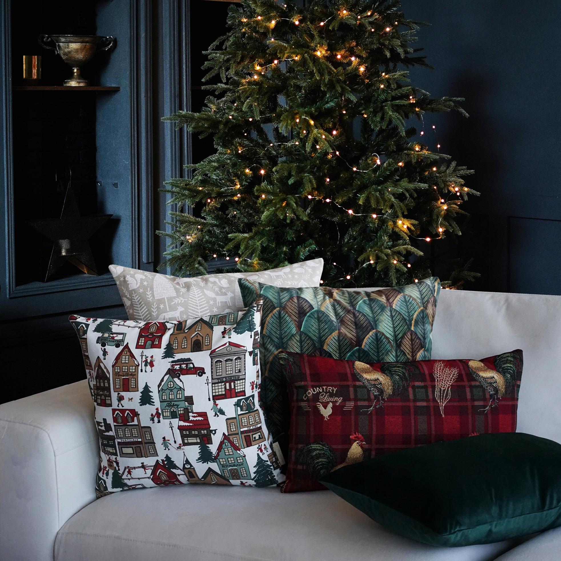 Bieżnik świąteczny 120cm Zimowy Dekoracyjny Ozdobny na stół 1,2m