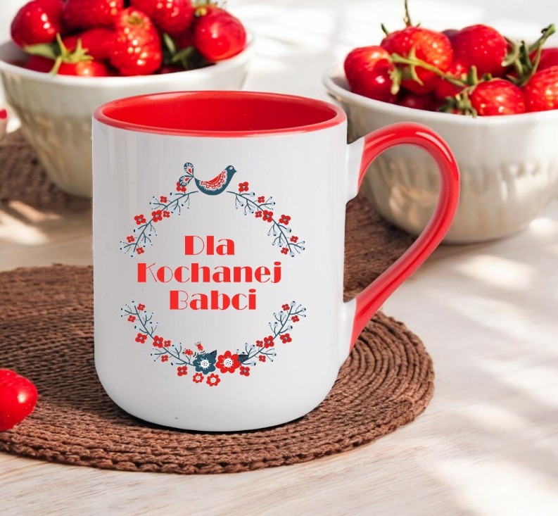 KUBEK Z NADRUKIEM PREZENT DZIEŃ BABCI URODZINY BABCIA IMIENINY