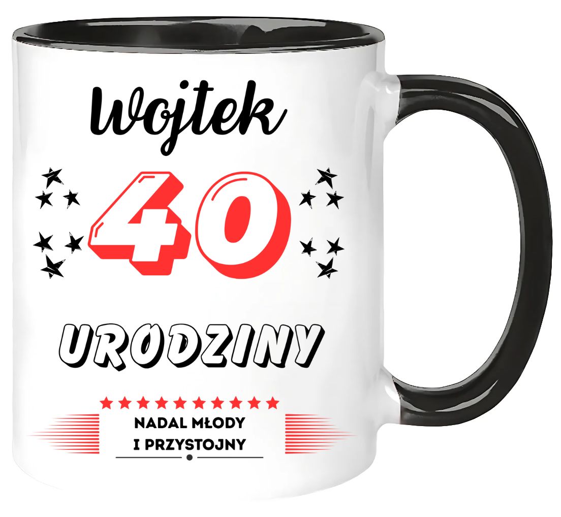 KUBEK PREZENT NA 40 URODZINY MĘŻCZYZNY KOLEGI MĘŻA Z DOWOLNYM IMIENIEM