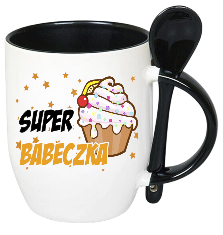 KUBEK Z ŁYŻECZKĄ PREZENT DZIEŃ KOBIET DLA KOLEŻANKI DZIEWCZYNY MAMY WZORY