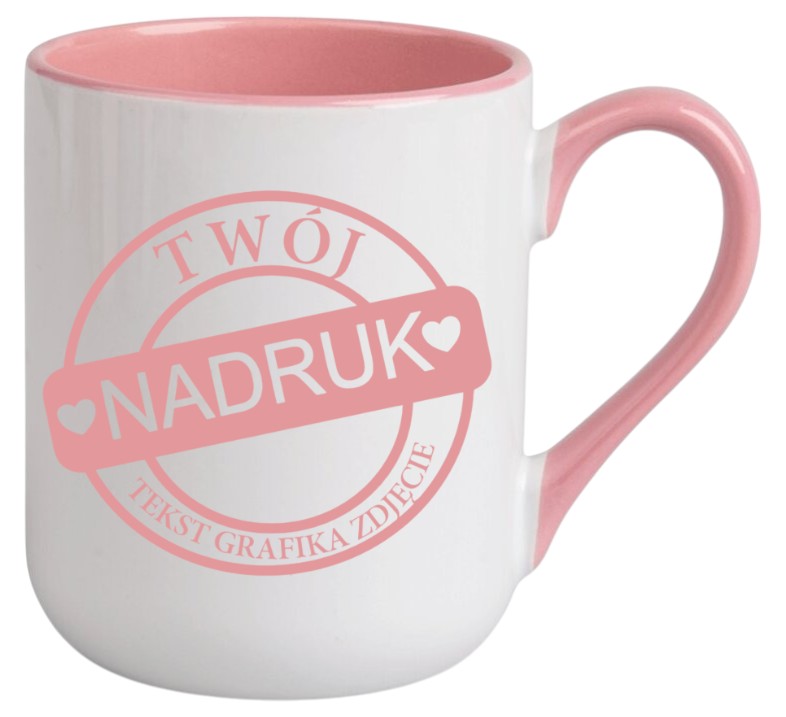 KUBEK Z WŁASNYM NADRUKIEM TWOJE ZDJĘCIE GRAFIKA TEKST LOGO REKLAMA PREZENT