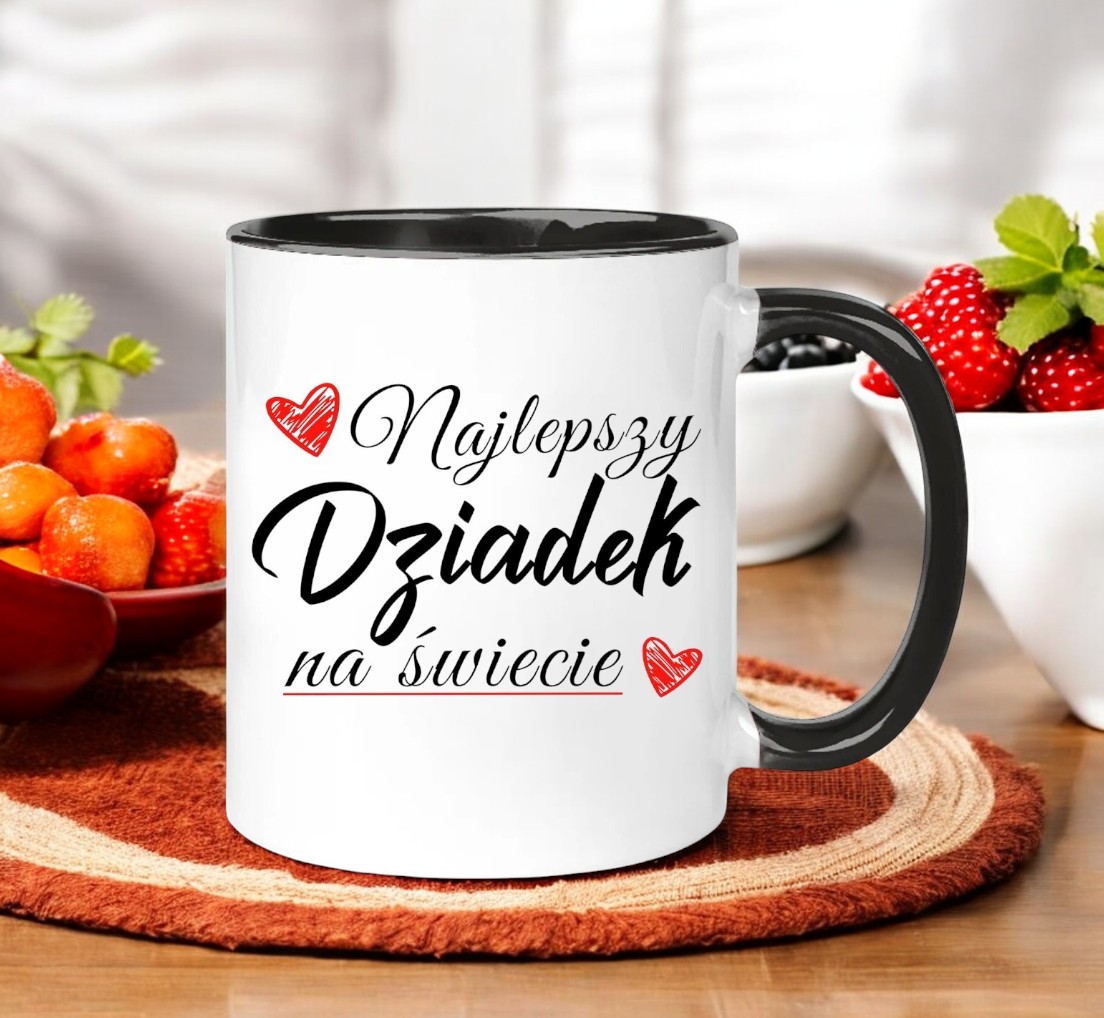 KUBEK Z NADRUKIEM ŚMIESZNY PREZENT DZIEŃ DZIADKA URODZINY IMIENINY DZIADEK