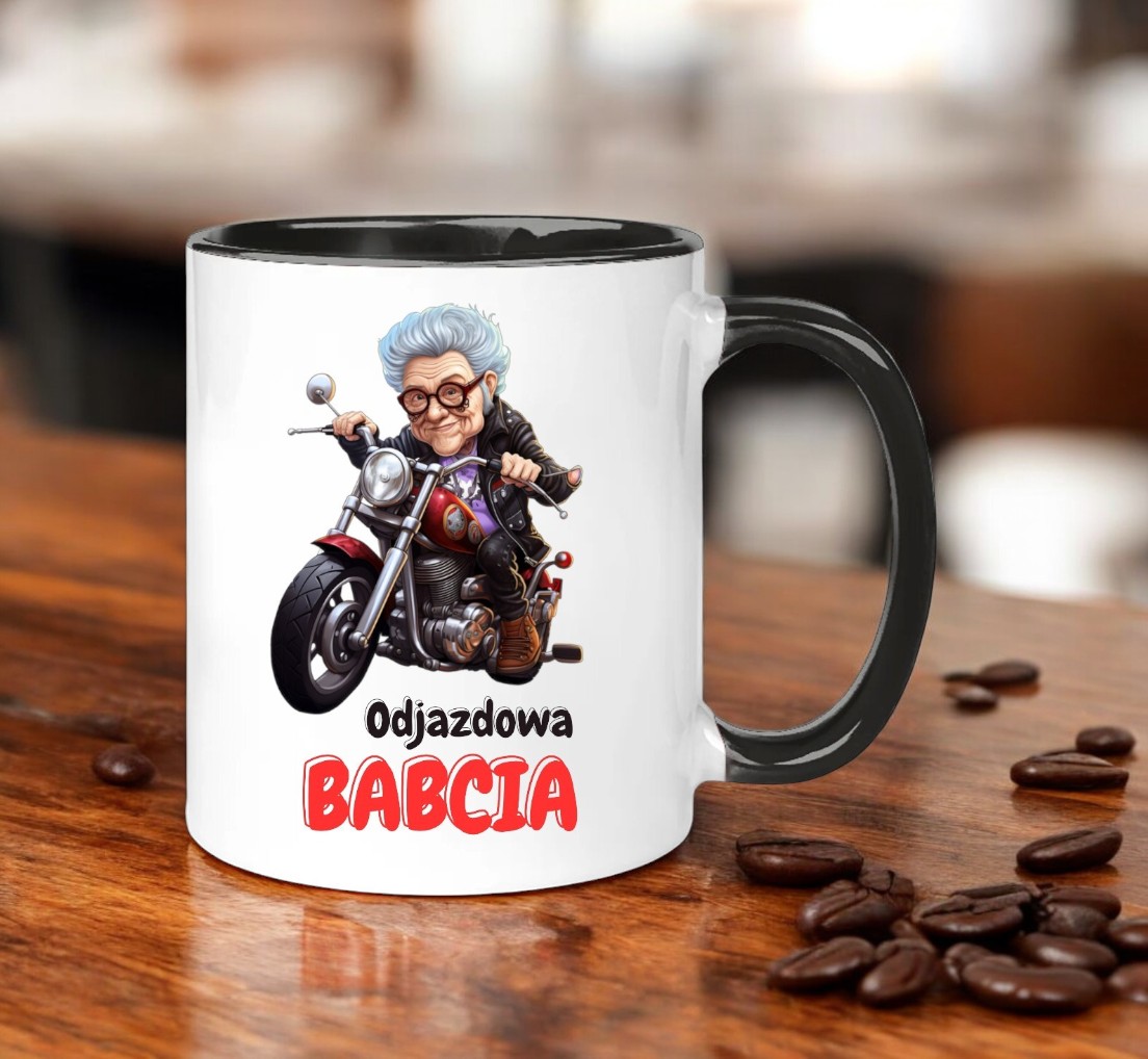 KUBEK Z NADRUKIEM ŚMIESZNY PREZENT DZIEŃ BABCI URODZINY IMIENINY BABCIA