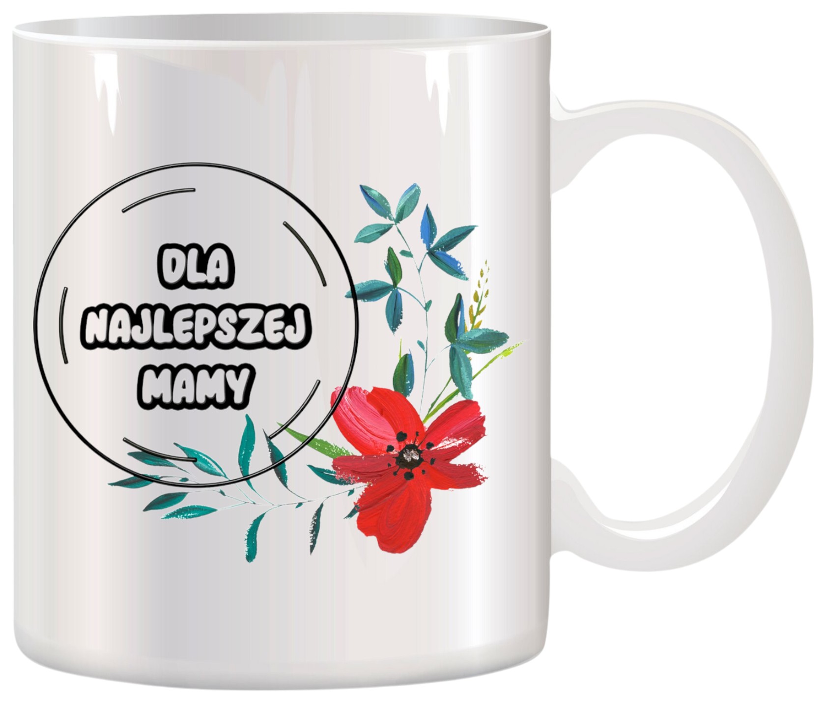 KUBEK Z NADRUKIEM ŚMIESZNY PREZENT DLA MAMY URODZINY IMIENINY DZIEŃ MATKI