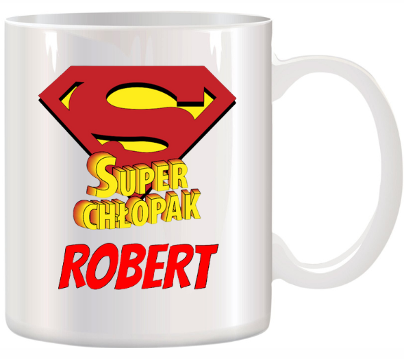 KUBEK Z NADRUKIEM IMIĘ PREZENT DZIEŃ CHŁOPAKA KOLEGI URODZINY IMIENINY