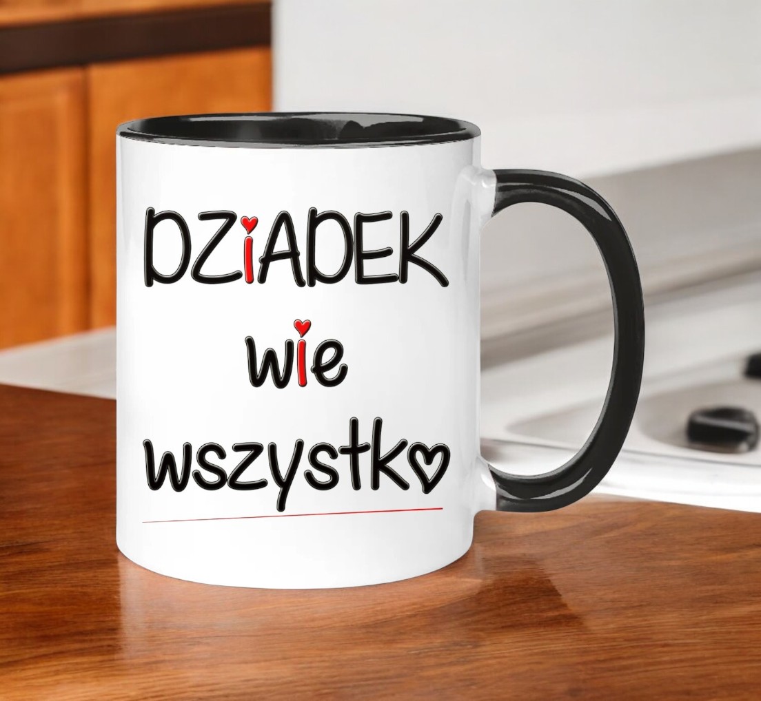 KUBEK Z NADRUKIEM ŚMIESZNY PREZENT DZIEŃ DZIADKA URODZINY IMIENINY DZIADEK