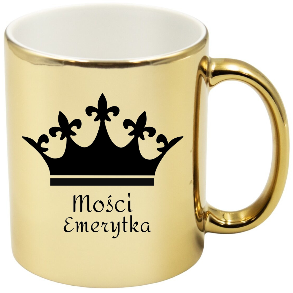 KUBEK ZŁOTY PREZENT DLA EMERYTA EMERYTKI POŻEGNANIE W PRACY URODZINY