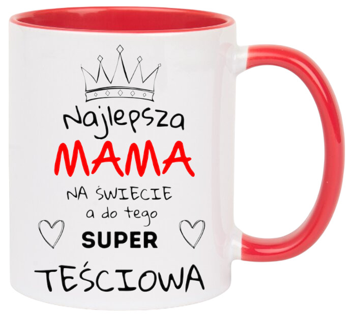 KUBEK Z NADRUKIEM PREZENT NA DZIEŃ MATKI URODZINY DLA MAMY TEŚCIOWEJ WZORY