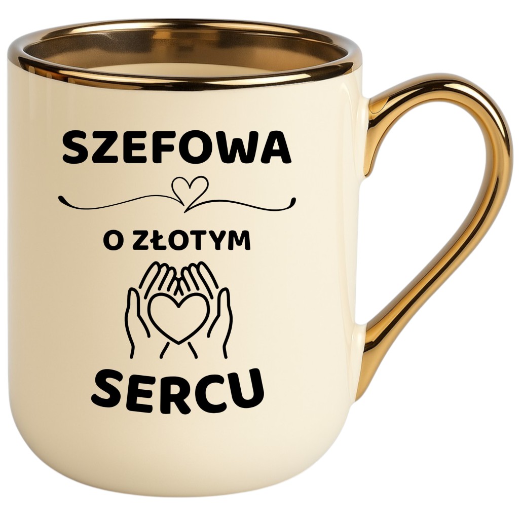 Kubek PREMIUM z dedykacją wyjątkowy elegancki prezent dla SZEFOWEJ