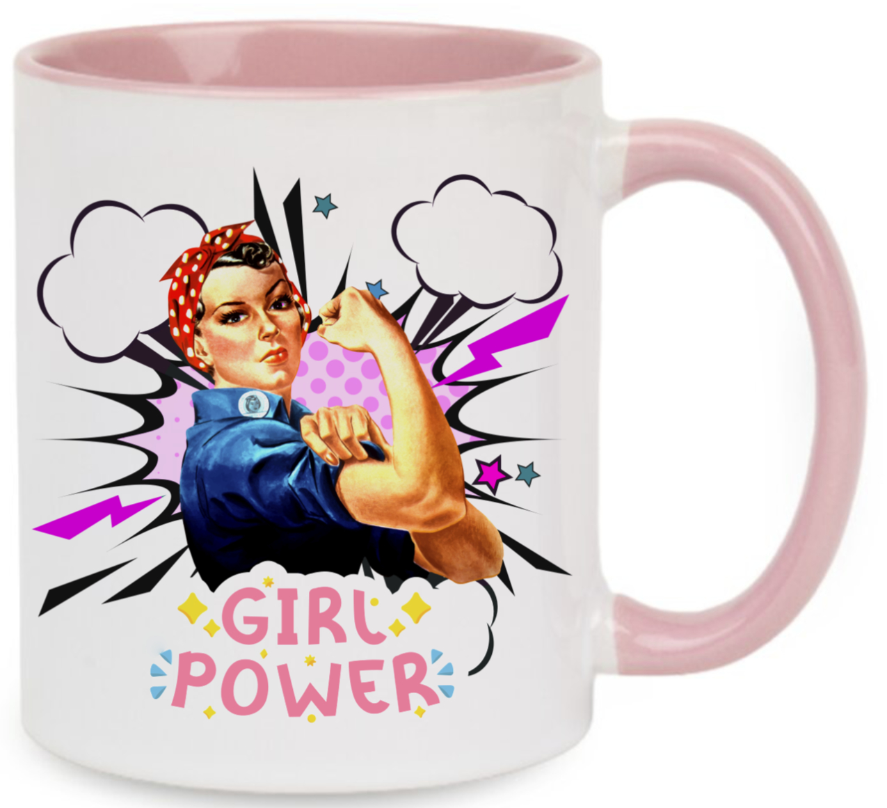 KUBEK Z NADRUKIEM PREZENT DLA KOLEŻANKI DZIEWCZYNY ŻONY MAMY DZIEŃ KOBIET