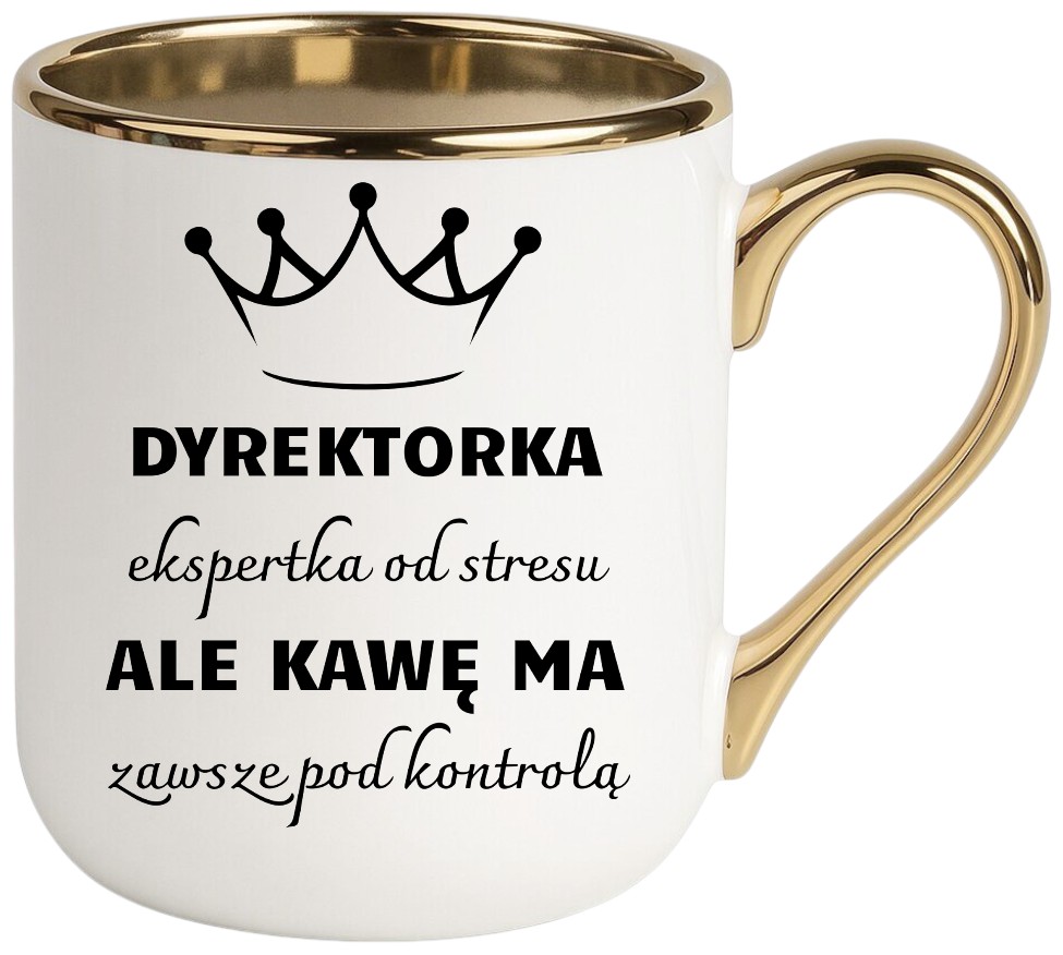Kubek PREMIUM śmieszny prezent dla DYREKTORKI ekskluzywny upominek