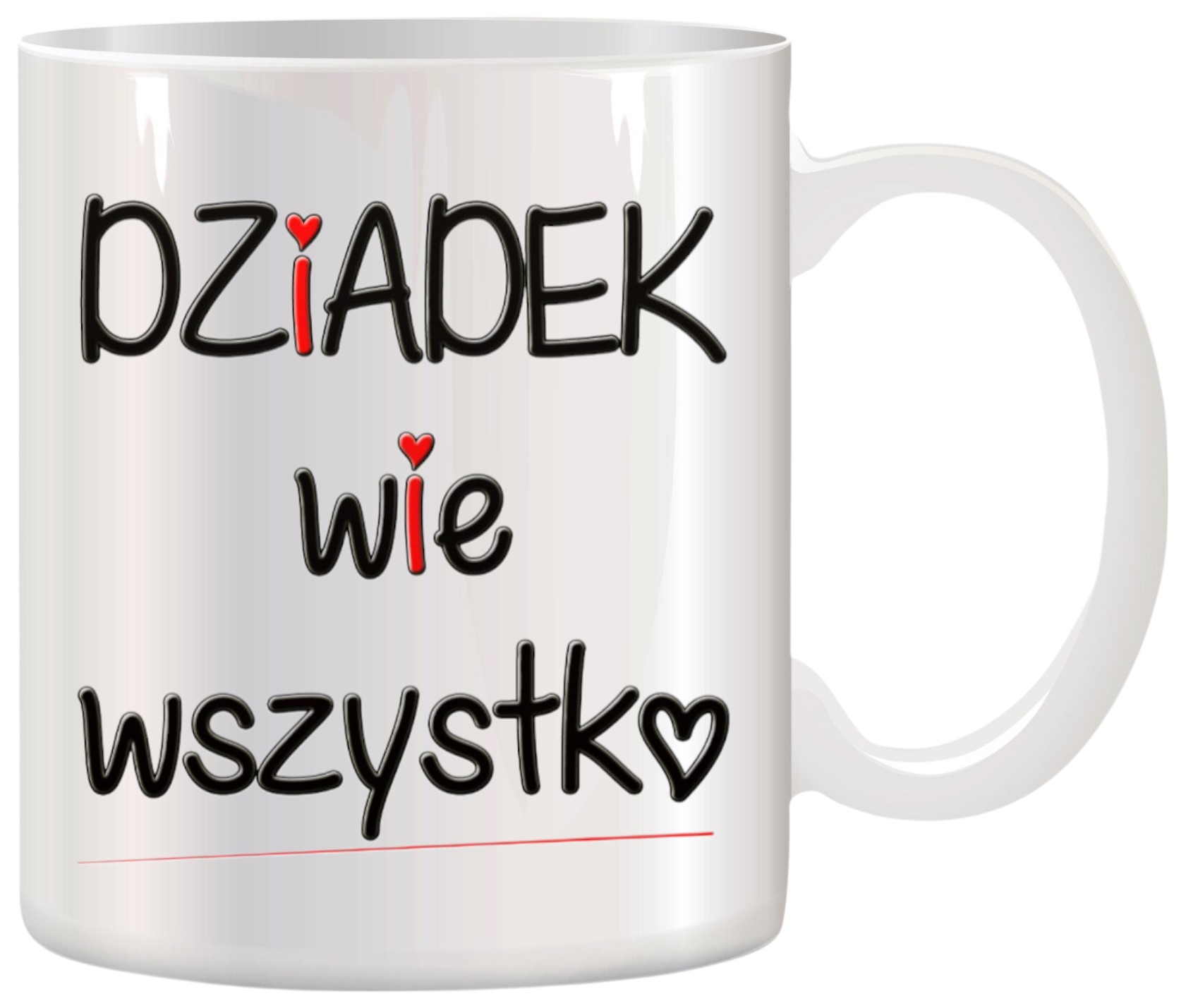 KUBEK Z NADRUKIEM ŚMIESZNY PREZENT DZIEŃ DZIADKA URODZINY IMIENINY DZIADEK