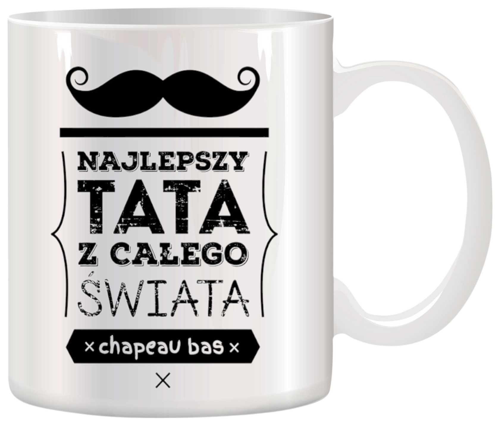 KUBEK Z NADRUKIEM ŚMIESZNY PREZENT DLA TATY URODZINY IMIENINY DZIEŃ OJCA