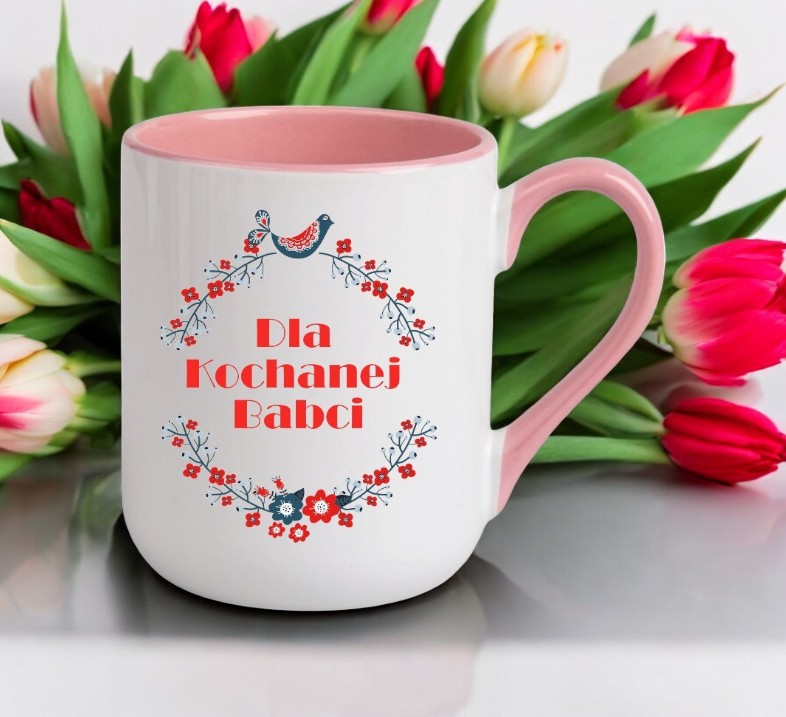 KUBEK Z NADRUKIEM PREZENT DZIEŃ BABCI URODZINY BABCIA IMIENINY