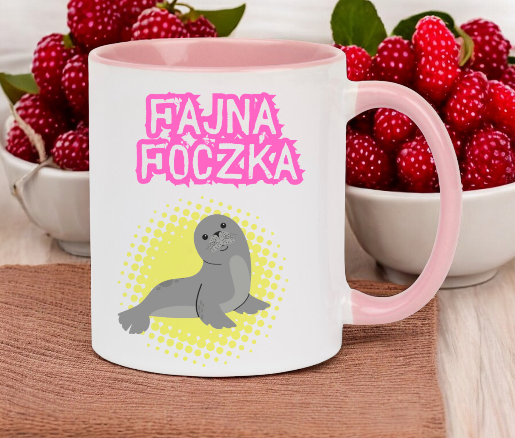 KUBEK Z NADRUKIEM PREZENT DLA KOLEŻANKI DZIEWCZYNY ŻONY MAMY DZIEŃ KOBIET