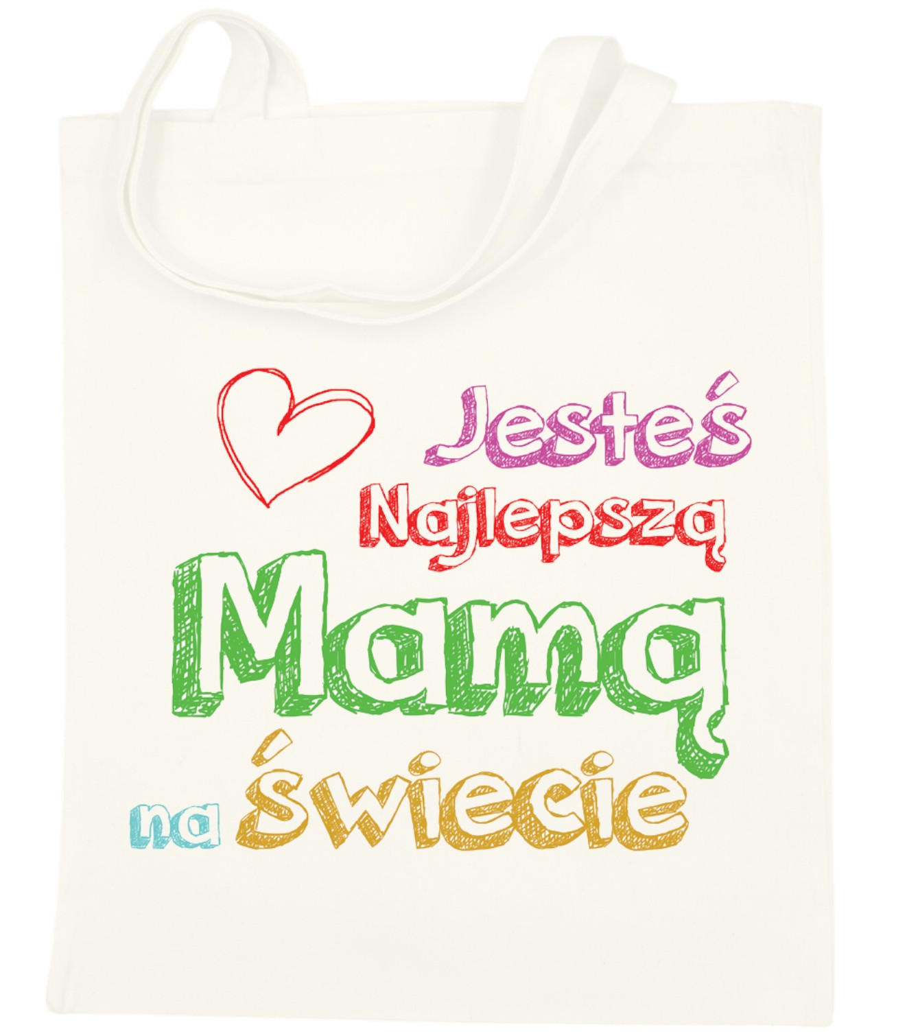 TORBA BAWEŁNIANA PREMIUM NA ZAKUPY Z NADRUKIEM PREZENT DLA MAMY WZORY