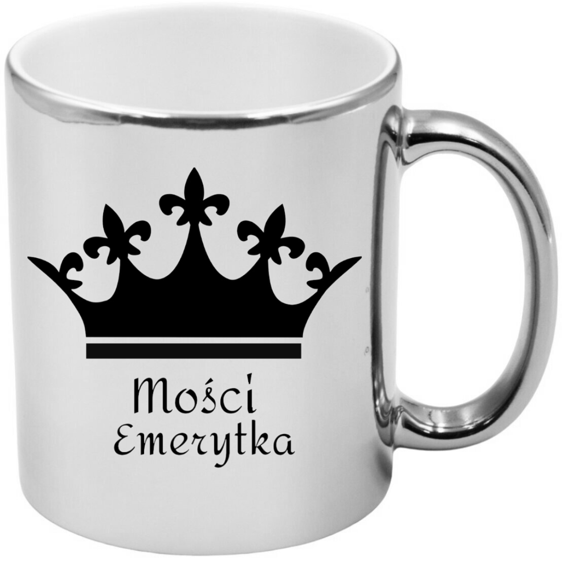 KUBEK SREBRNY PREZENT DLA EMERYTA EMERYTKI POŻEGNANIE W PRACY URODZINY