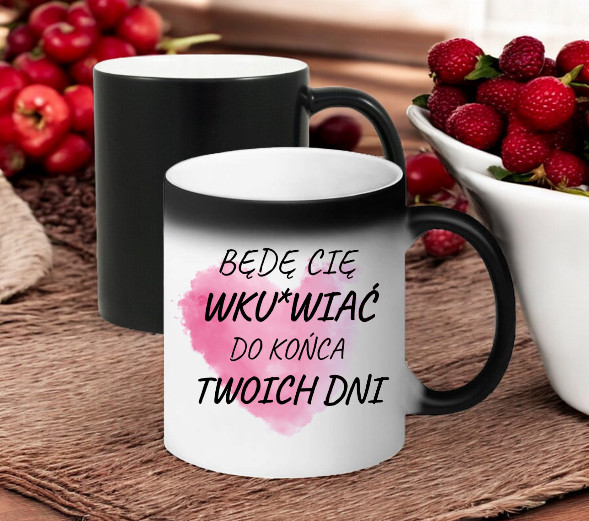 KUBEK MAGICZNY PREZENT DLA DZIEWCZYNY ŻONY MĘŻA CHŁOPAKA WALENTYNKI WZORY