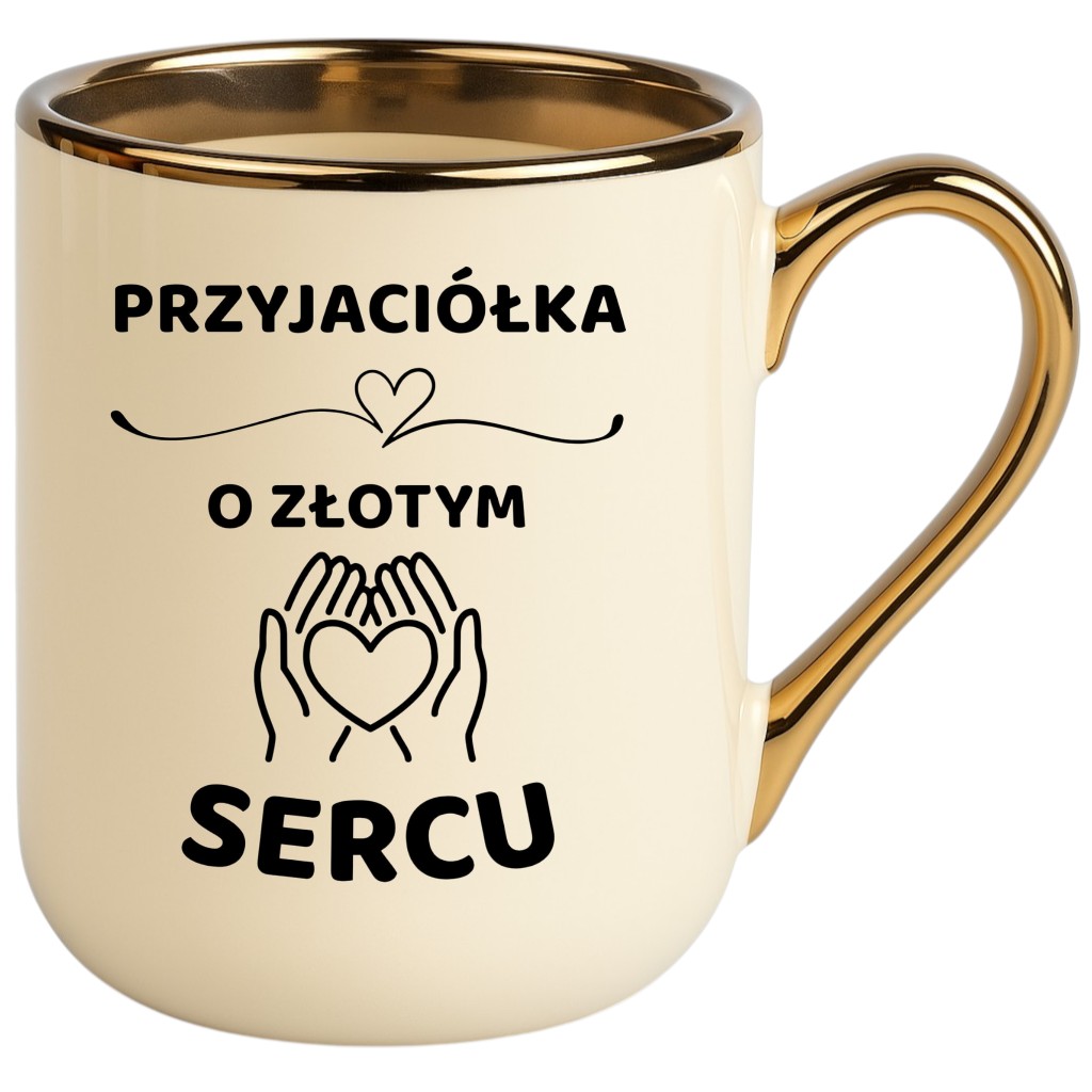 Kubek PREMIUM z dedykacją wyjątkowy elegancki prezent dla PRZYJACIÓŁKI