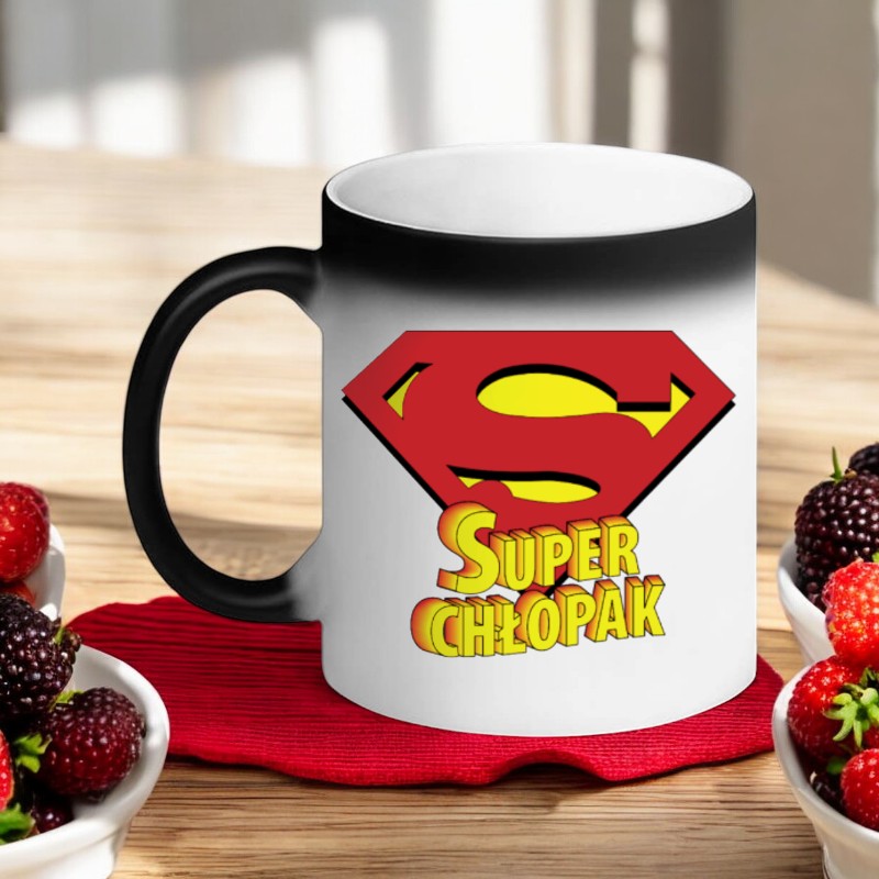 KUBEK MAGICZNY PREZENT NA DZIEŃ CHŁOPAKA DLA KOLEGI CHŁOPCA FACETA WZORY